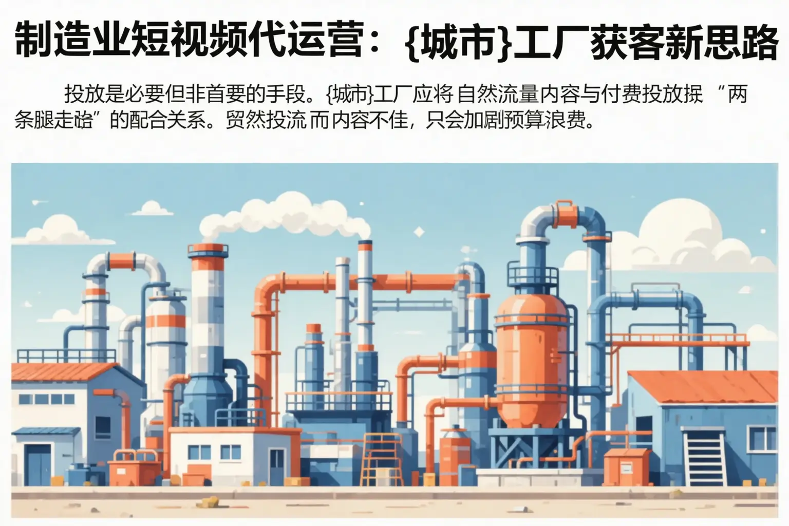 制造业短视频代运营：石嘴山工厂获客新思路