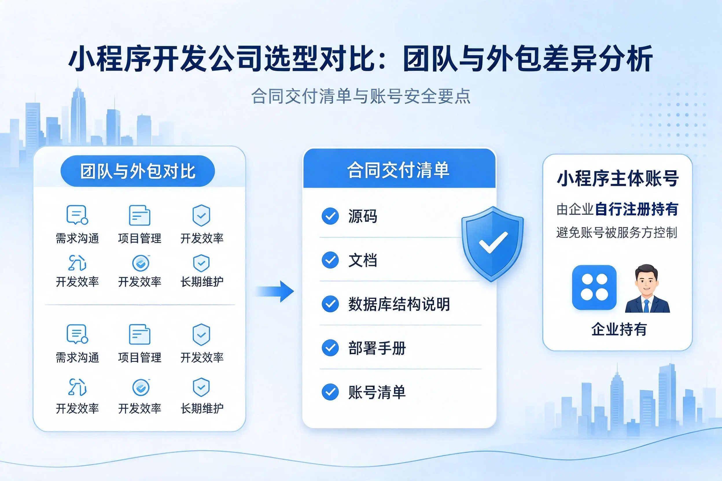 石嘴山小程序开发公司选型对比：团队与外包差异分析