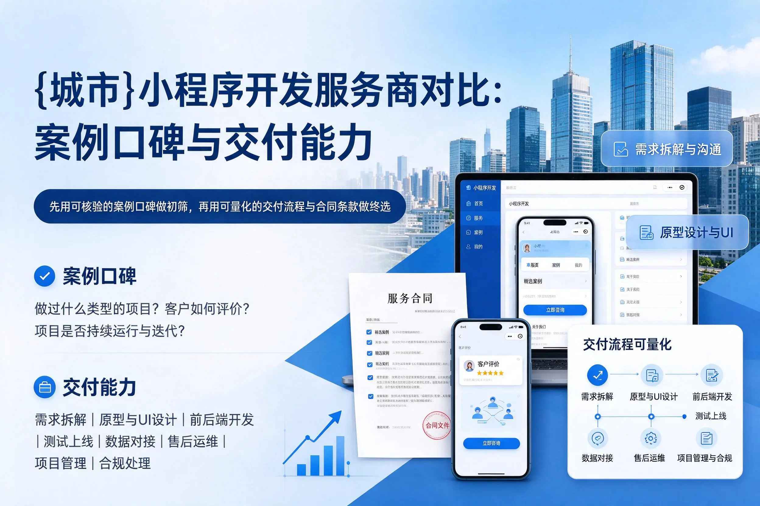 石嘴山小程序开发服务商对比：案例口碑与交付能力