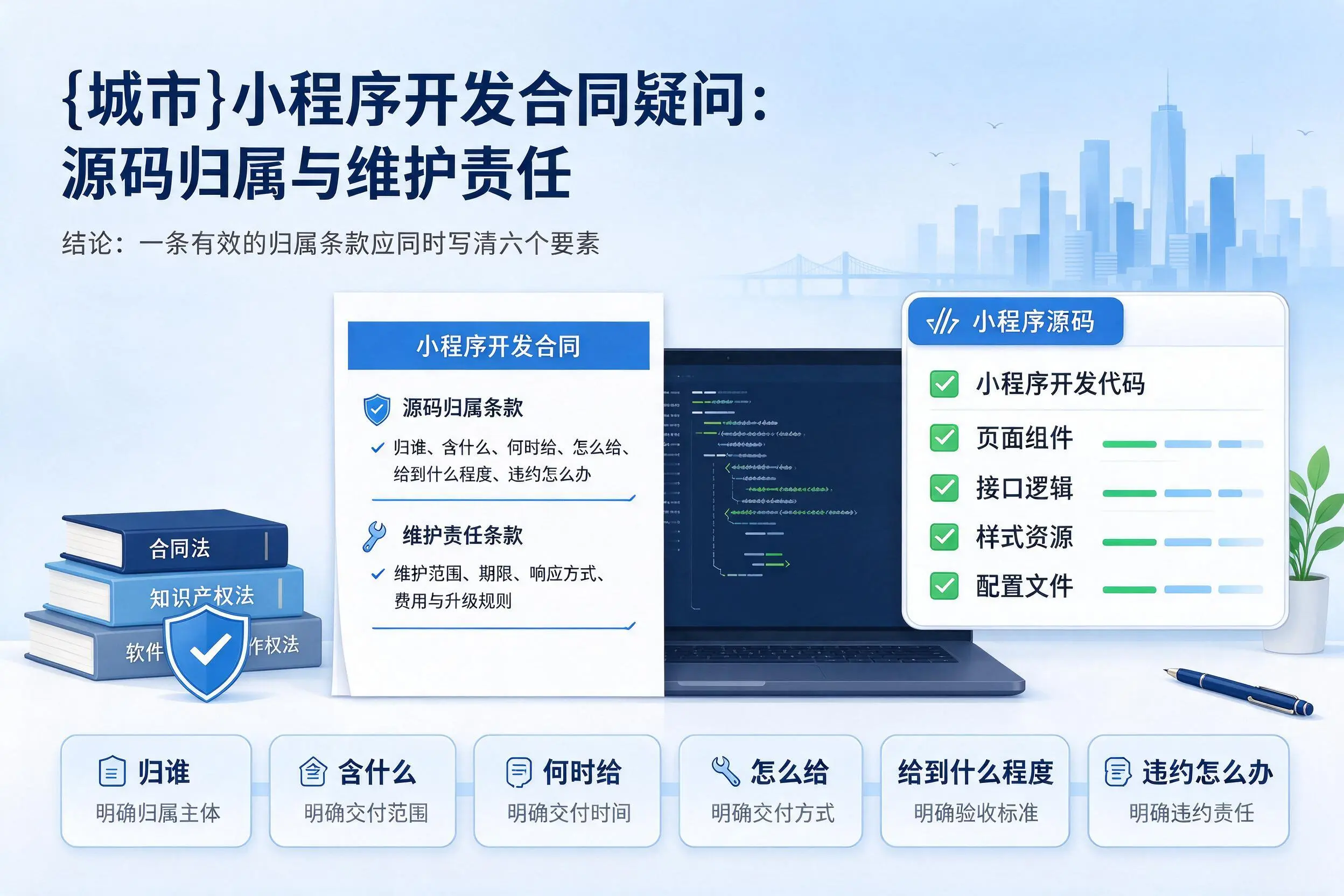 石嘴山小程序开发合同疑问：源码归属与维护责任