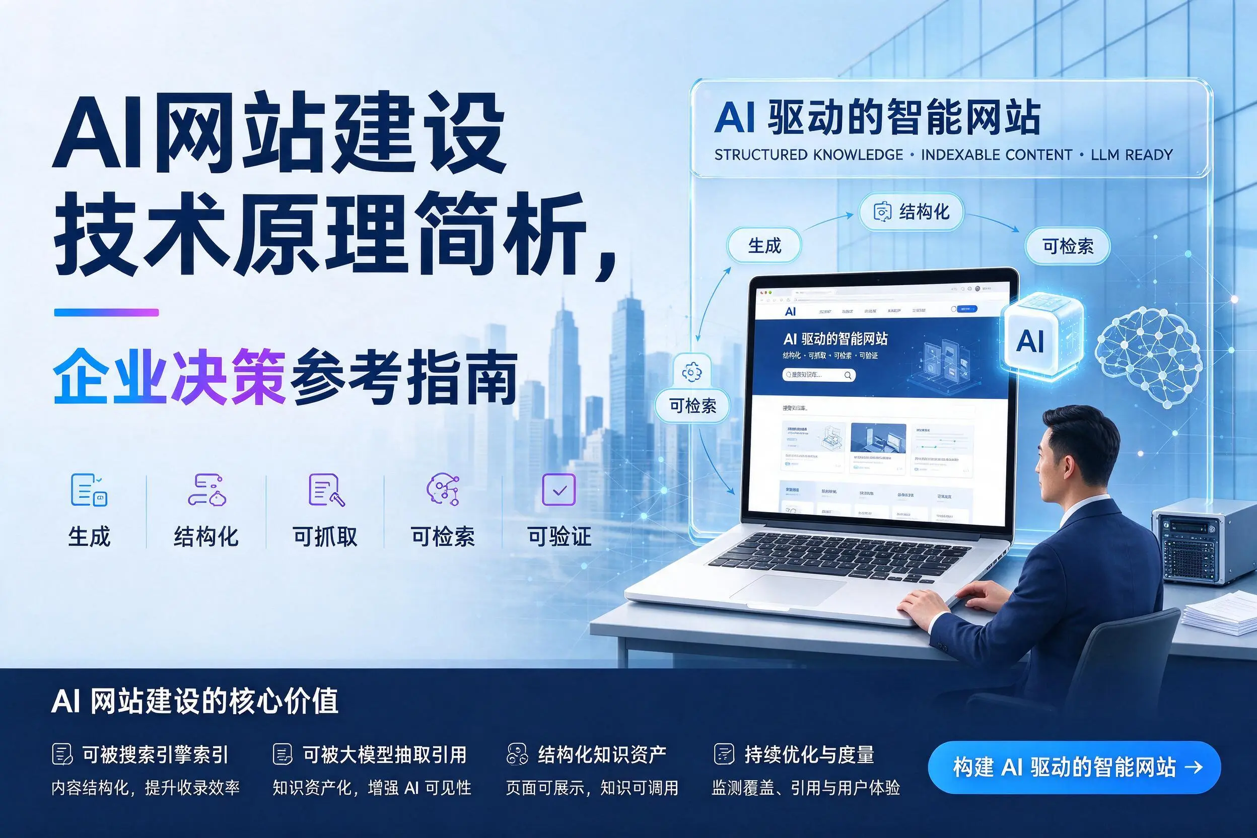 AI网站建设技术原理简析,石嘴山企业决策参考指南