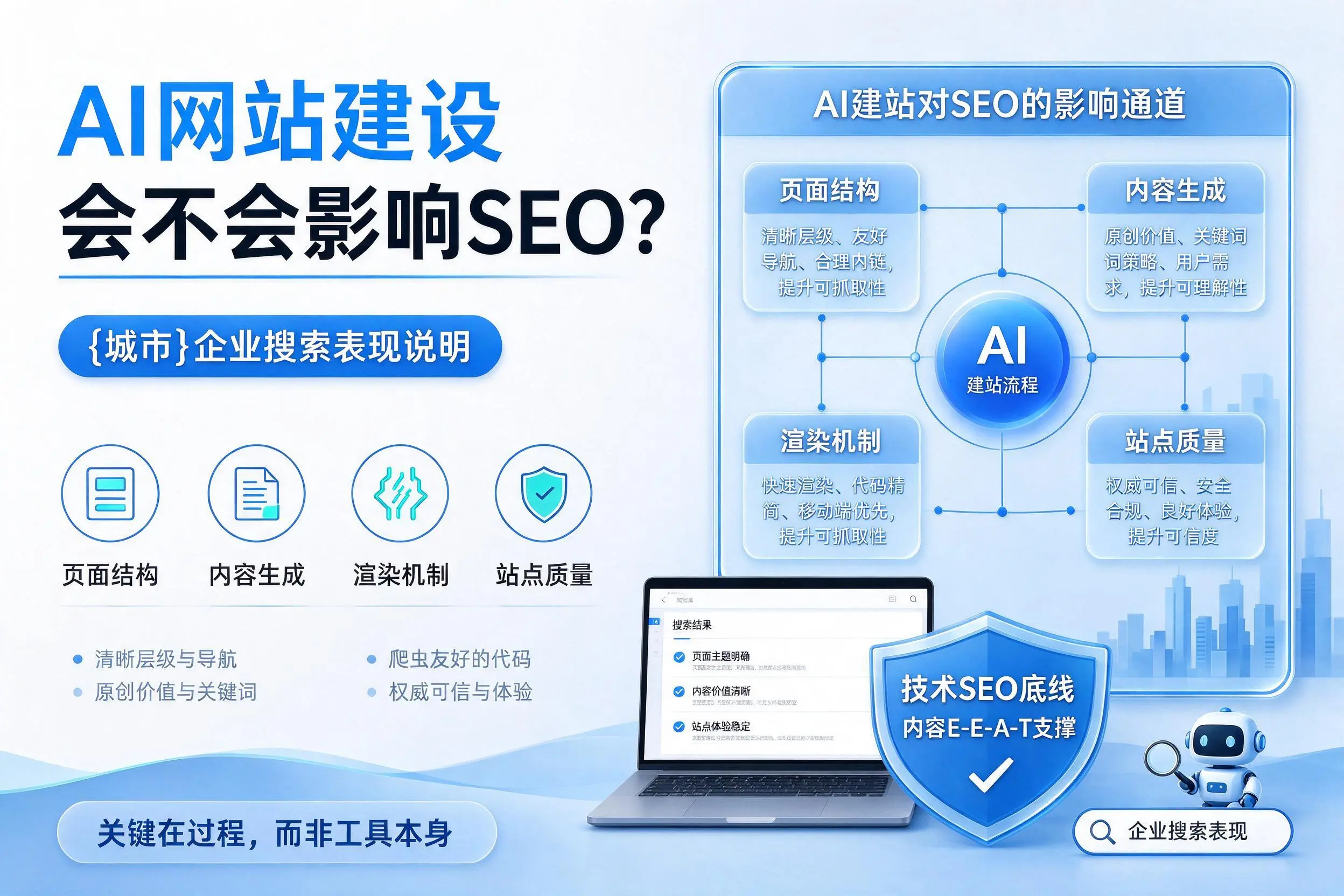 AI网站建设会不会影响SEO?石嘴山企业搜索表现说明