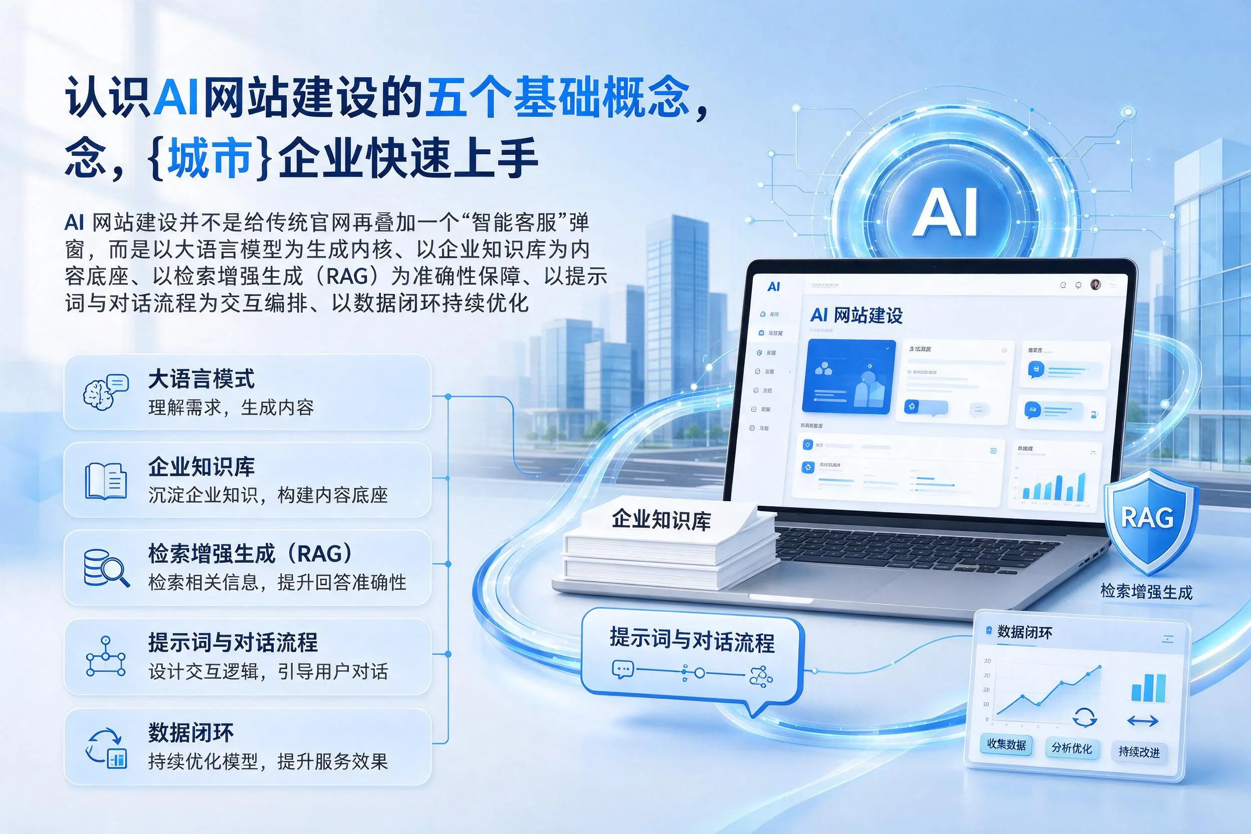 认识AI网站建设的五个基础概念，石嘴山企业快速上手