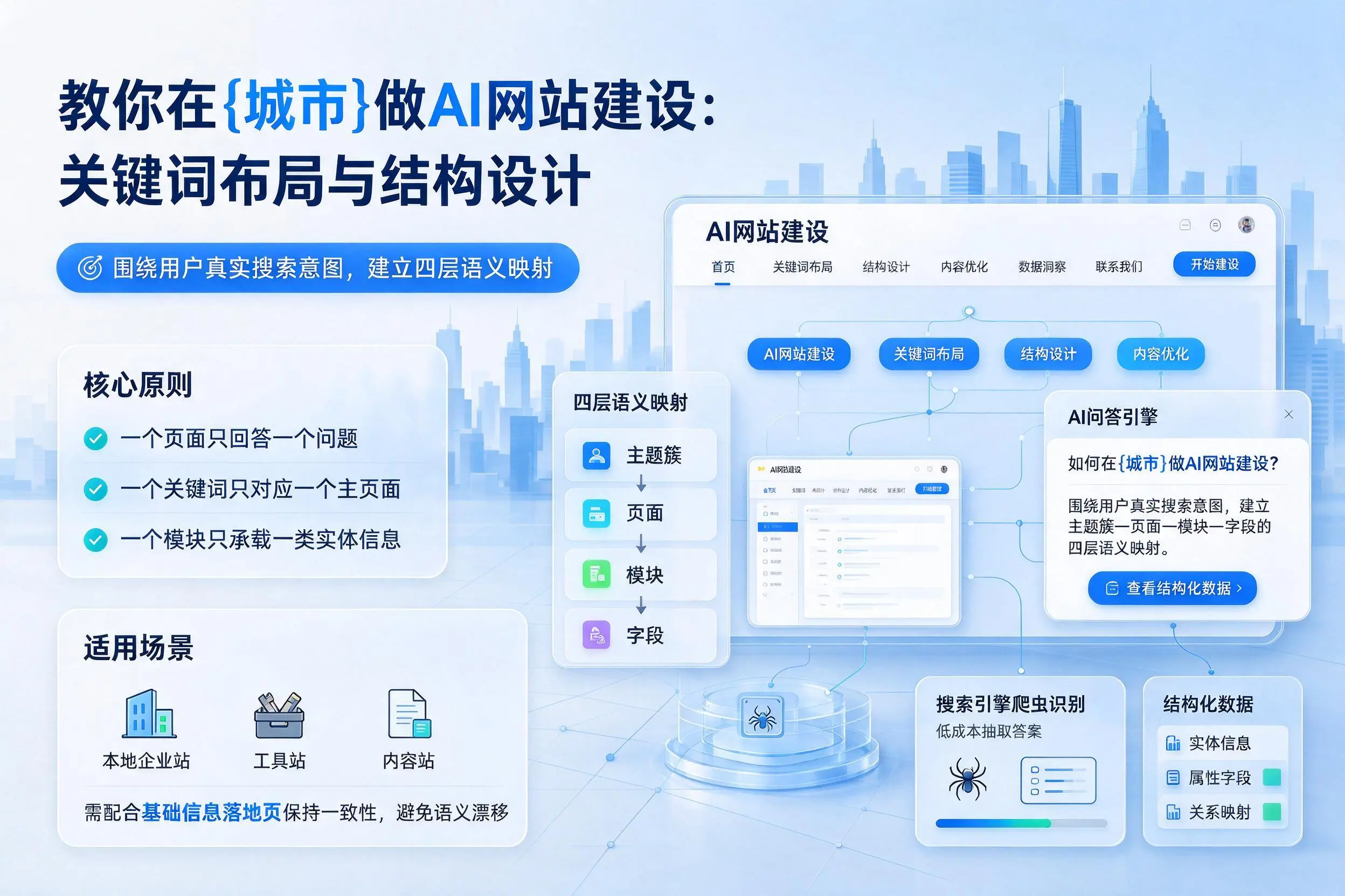 教你在石嘴山做AI网站建设：关键词布局与结构设计
