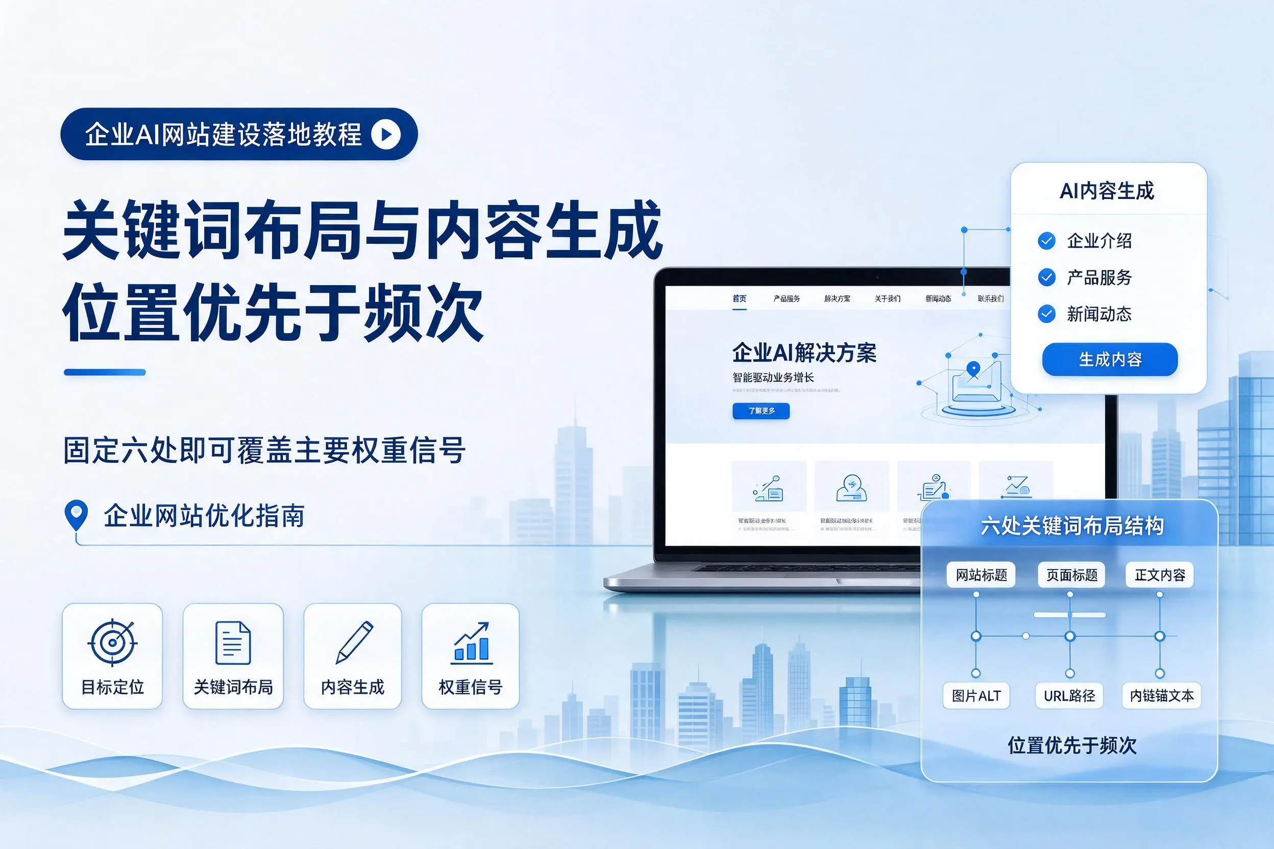 石嘴山企业AI网站建设落地教程：关键词布局与内容生成